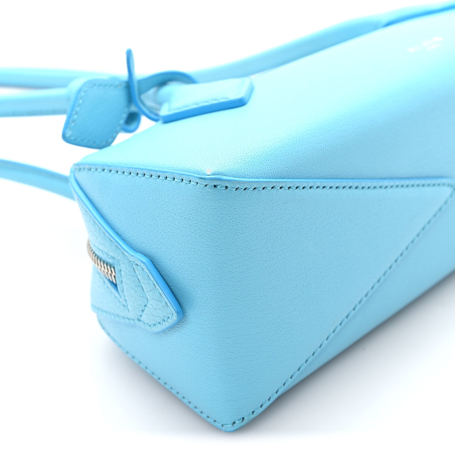 Alaia Shiny Goatskin Small Le Teckel Bag Amazonite 9 of 10