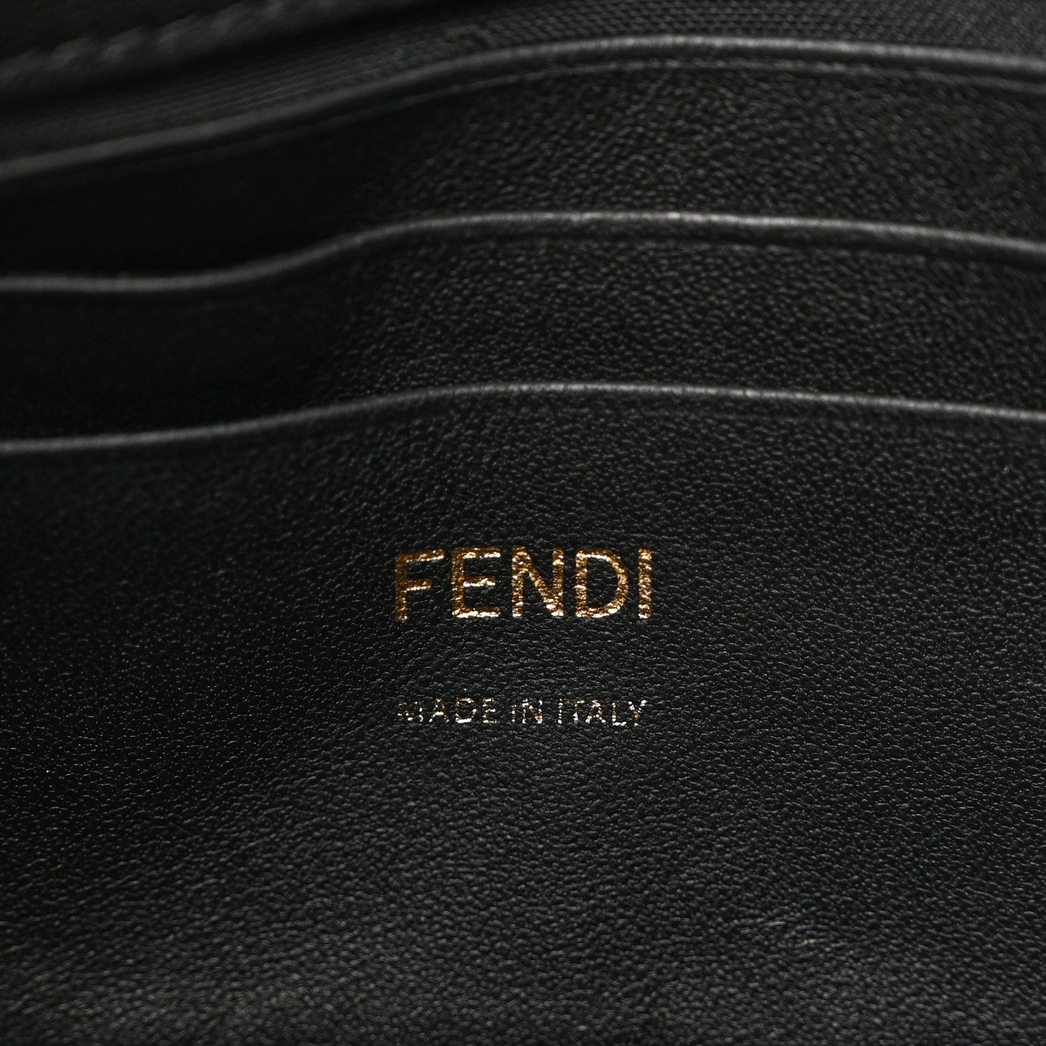 Fendi Nappa FF 1974 Embossed Mini Baguette Black 6 of 11