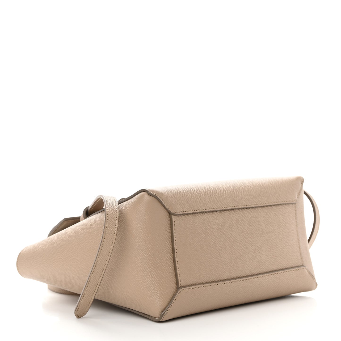 Grained Calfskin Micro Belt Bag Light Taupe
