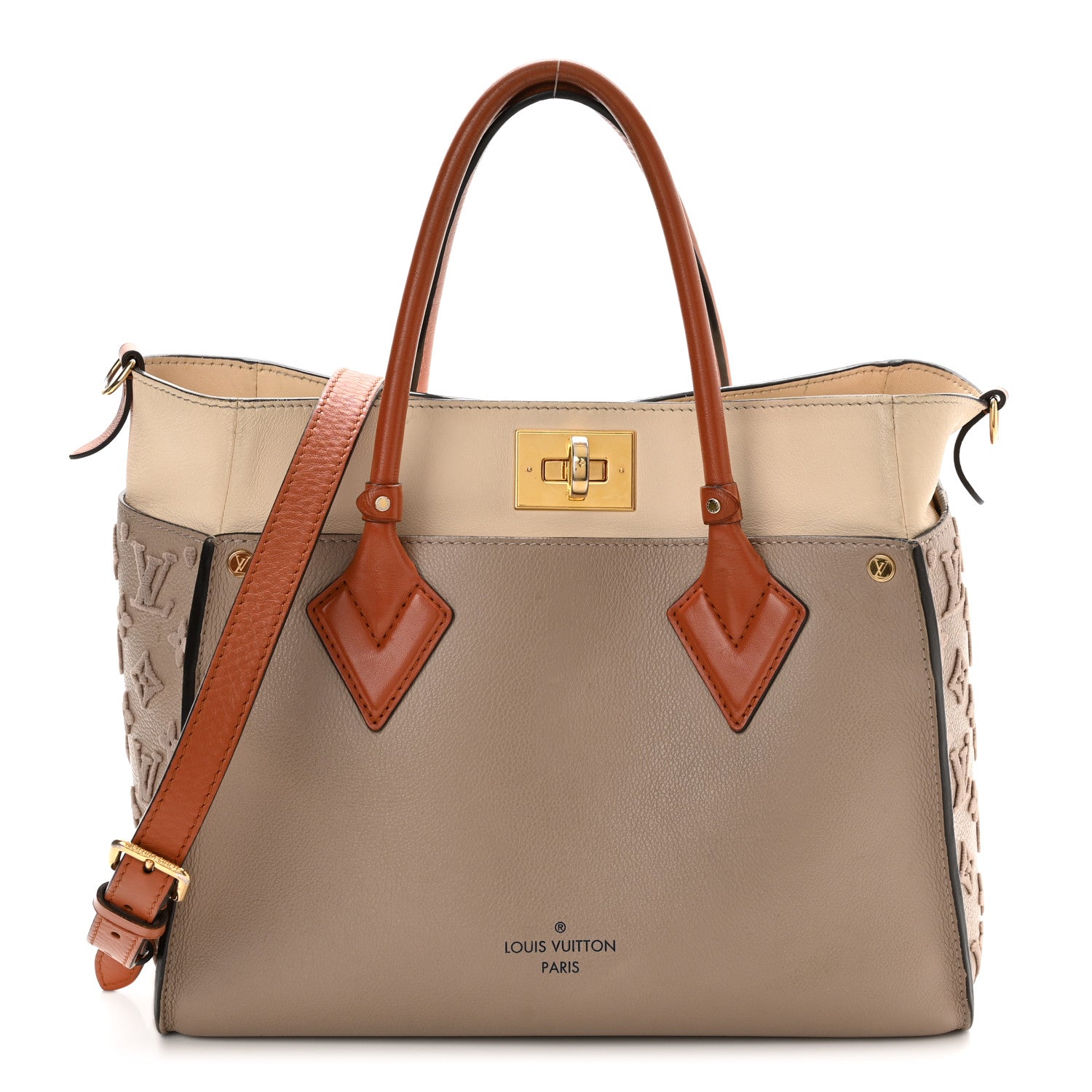 Louis Vuitton Calfskin Monogram Tufting On My Side Galet 1 of 12