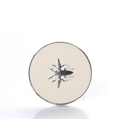 Christian Dior Homme Lacquer Bee Cufflinks Palladium 6 of 7