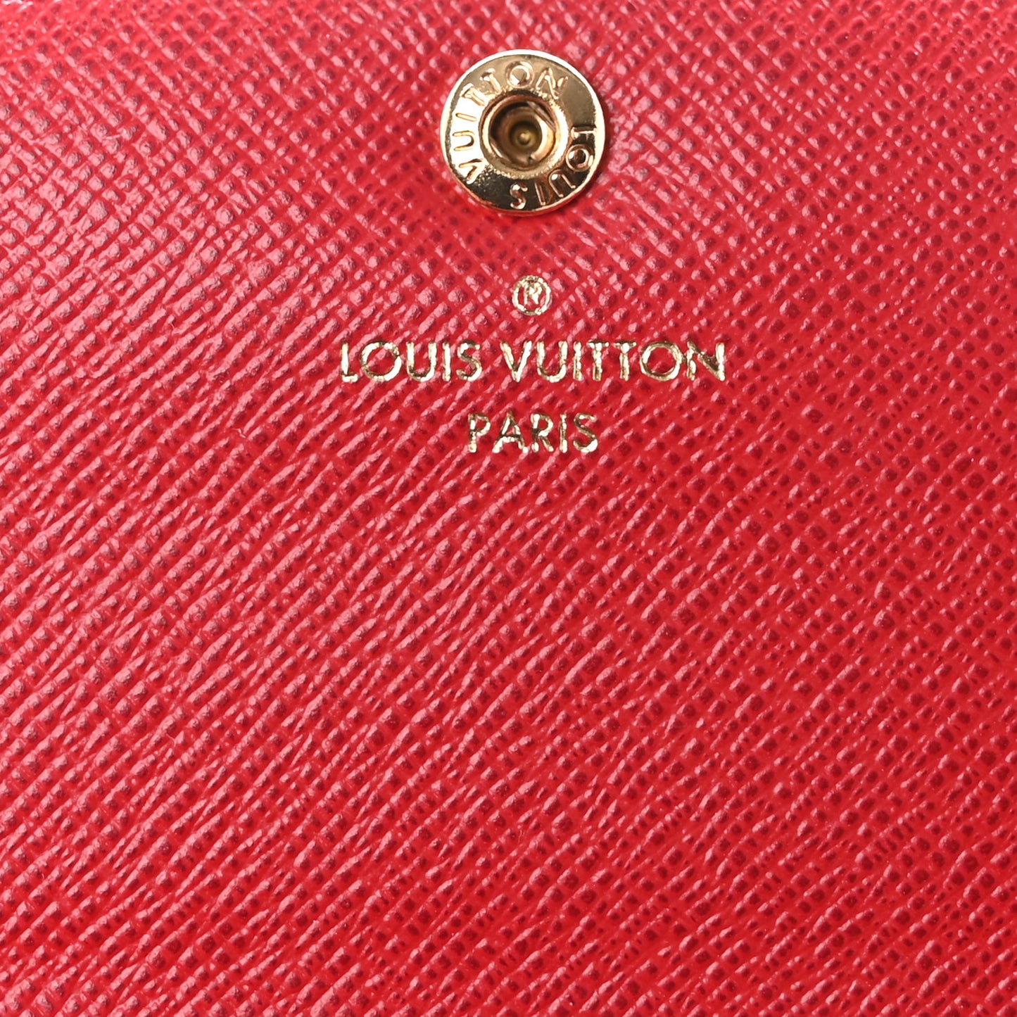 Damier Ebene Emilie Wallet Red