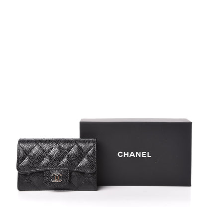 Chanel Caviar Quilted Flap Card Holder Black 9 of 9