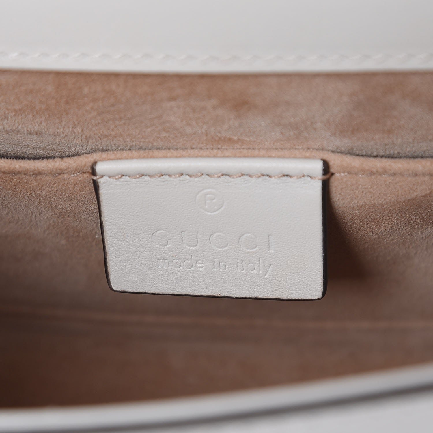 Gucci Calfskin Mini Sylvie Chain Shoulder Bag White 6 of 8