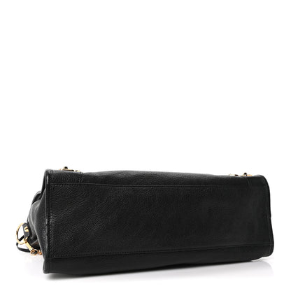 Balenciaga Chevre Gold Metallic Edge Hardware City Black 5 of 11