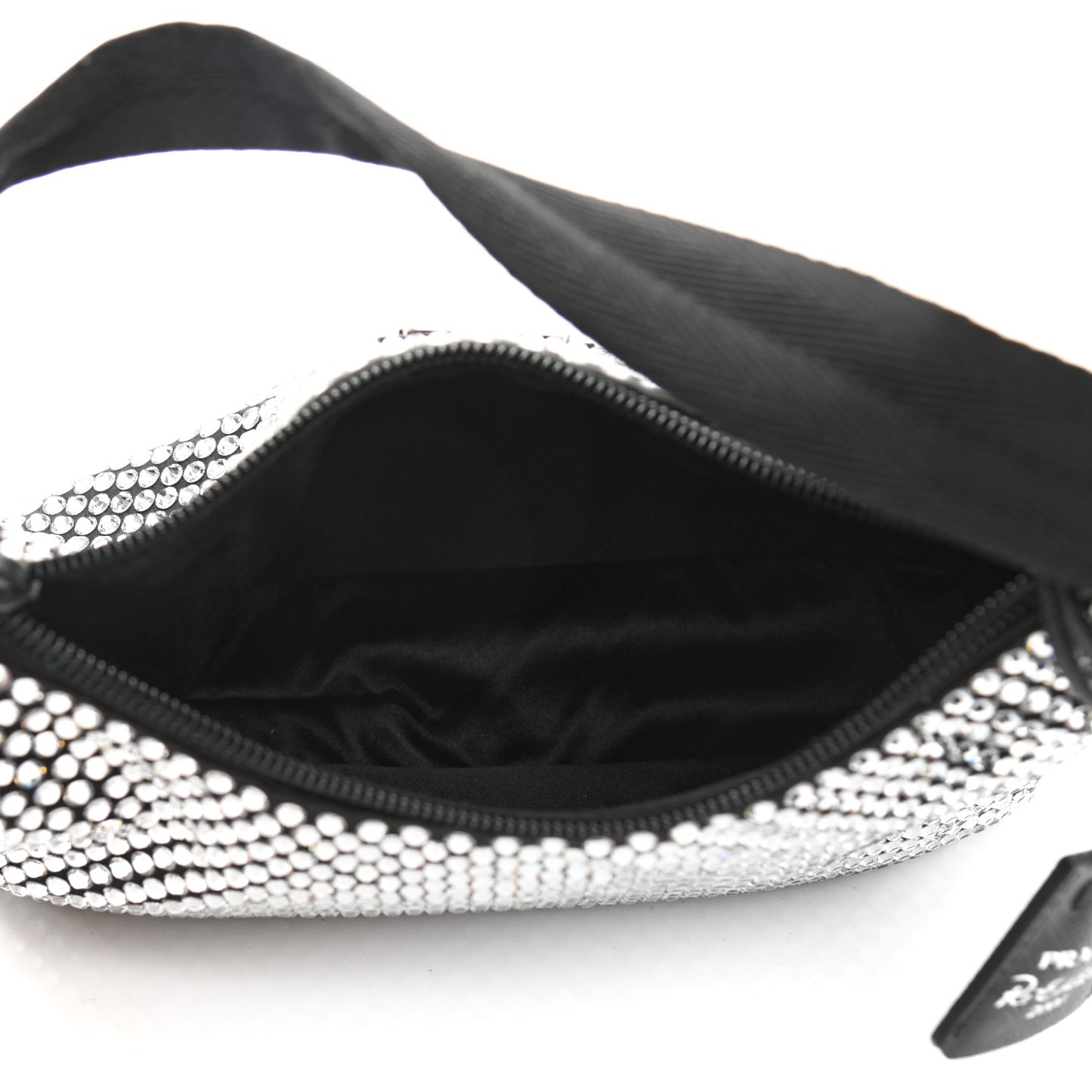 Satin Crystal Mini Re-Edition 2000 Bag Cristal