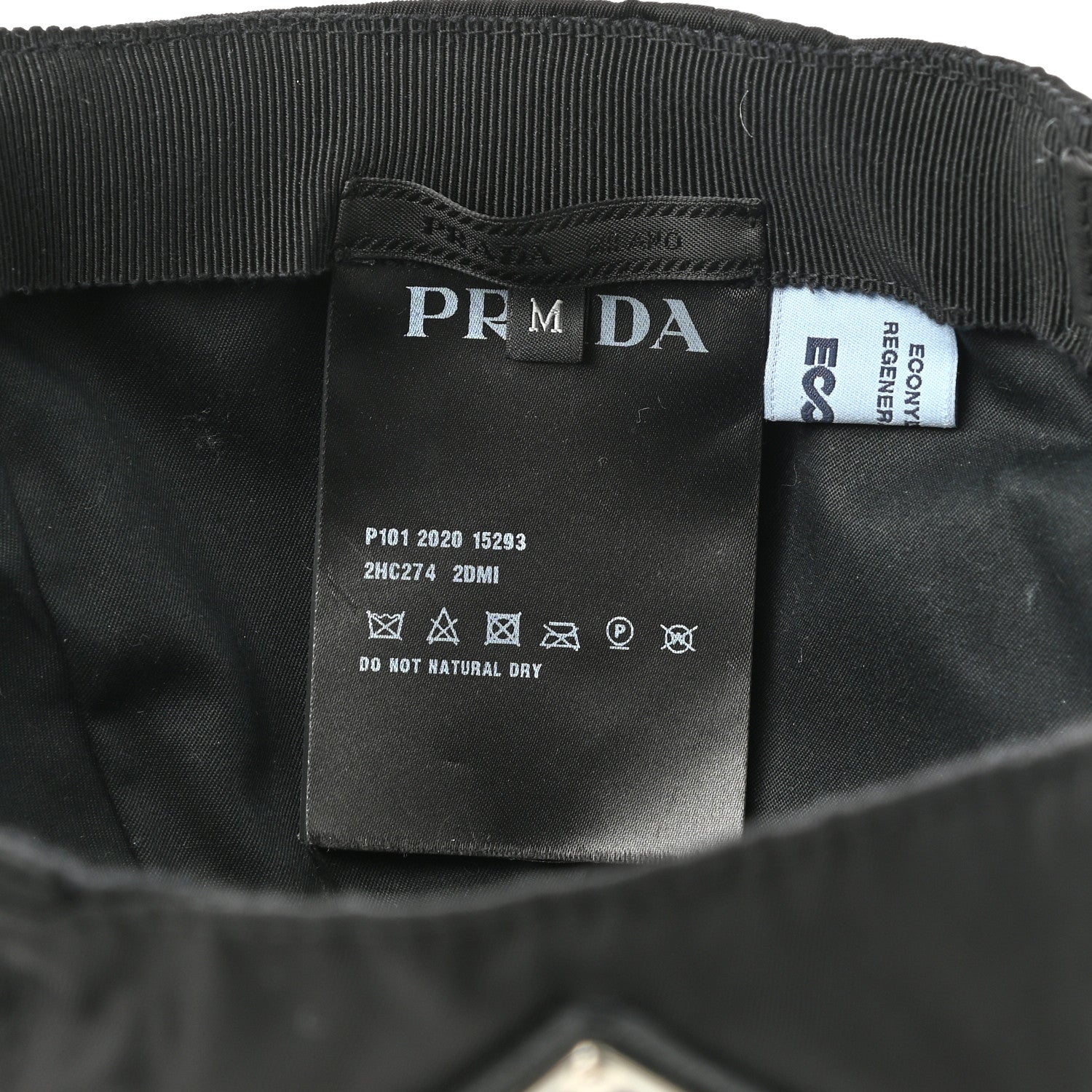 Prada Re-Nylon Mens Baseball Cap M Black 8 of 9
