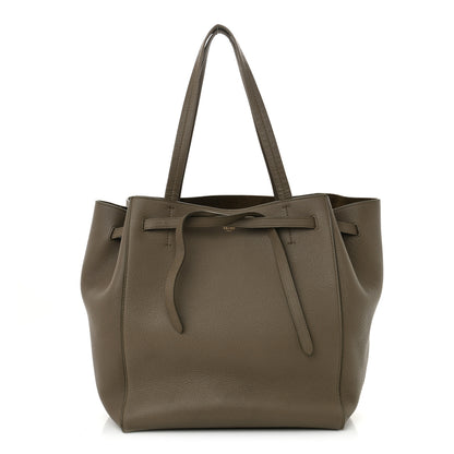 Celine Soft Grained Calfskin Small Belt Cabas Phantom Taupe 1 of 11