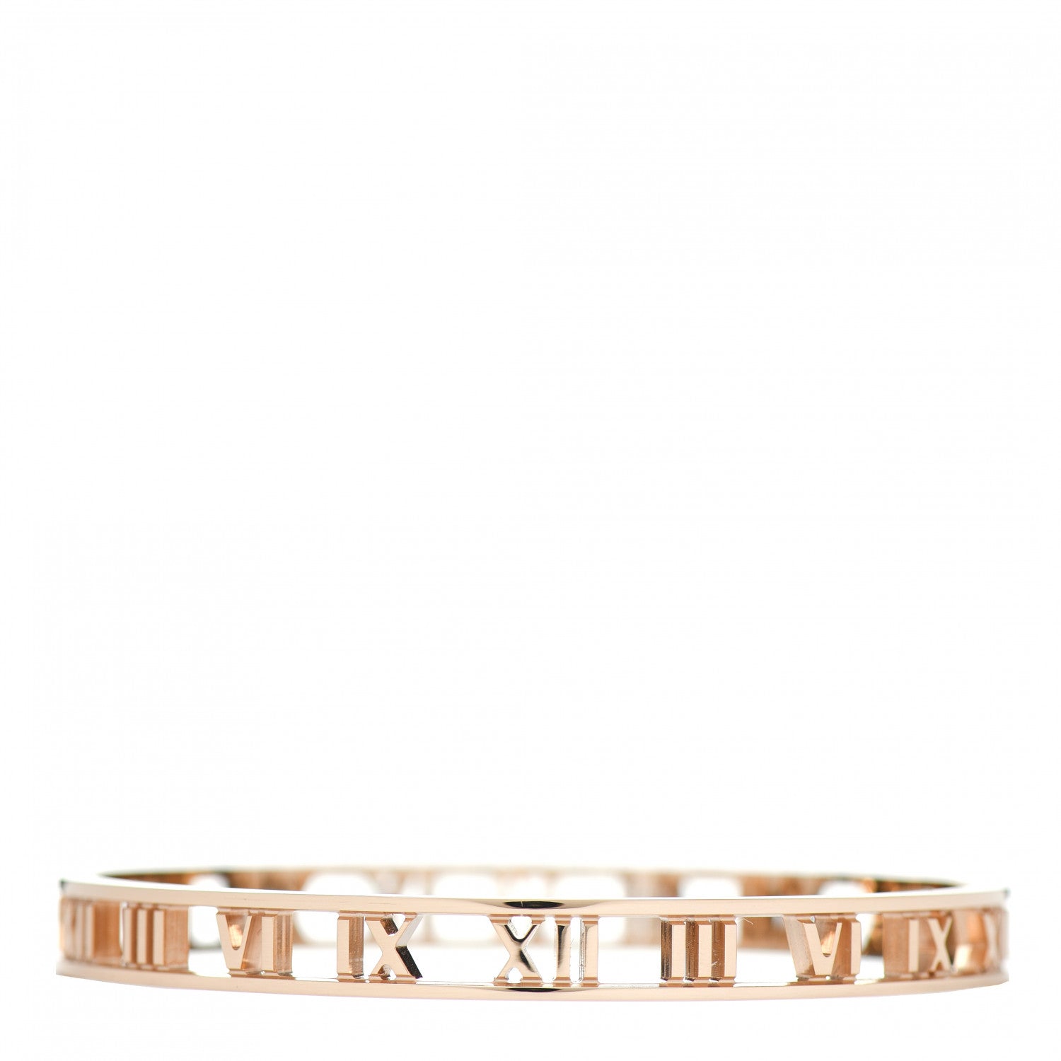 Tiffany 18K Rose Gold Open Narrow Atlas Bangle 3 of 5