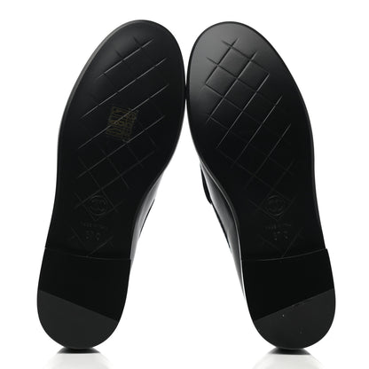 Chanel Lambskin Quilted CC Turnlock Loafers 37 Black 5 of 9