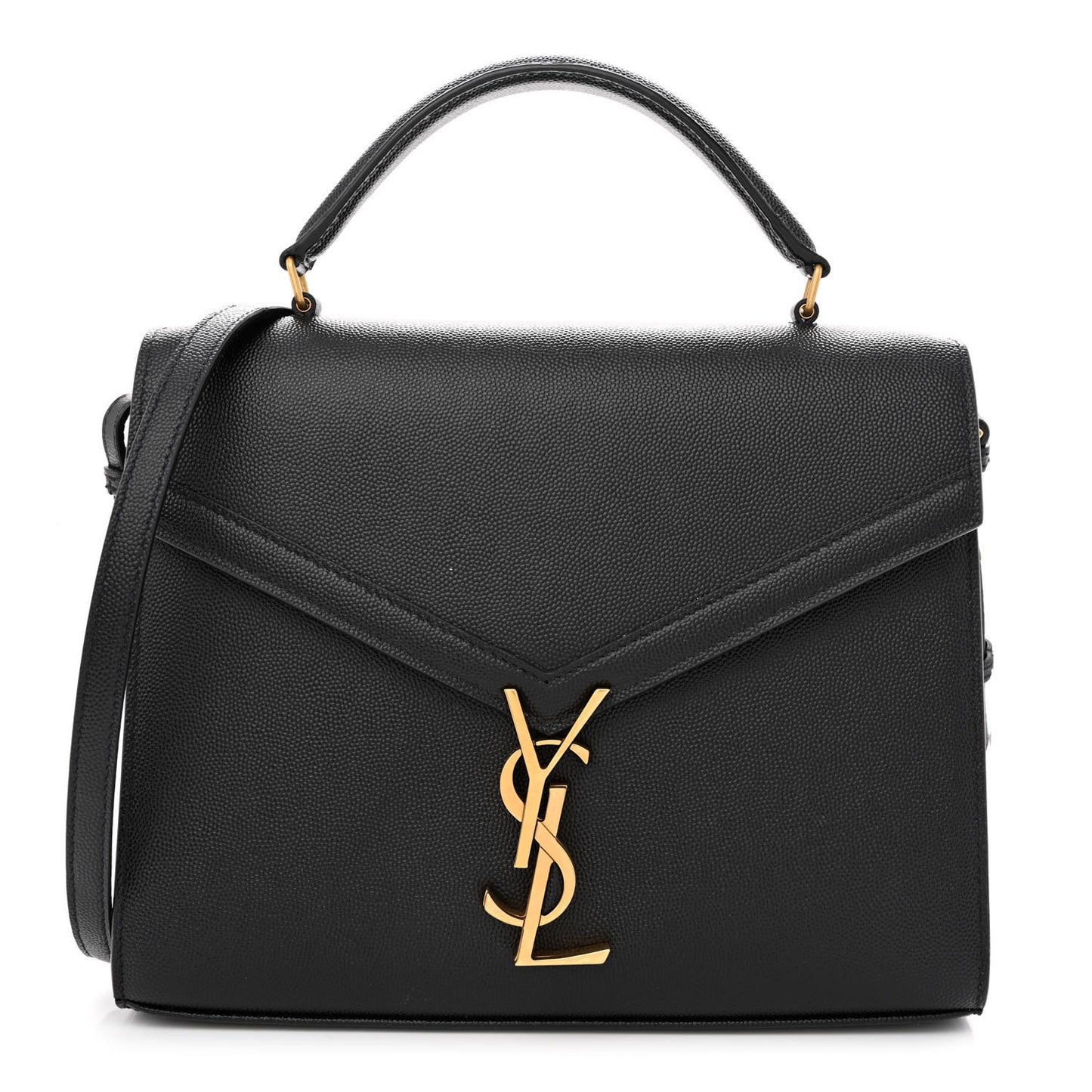 Grain de Poudre Medium Classic Monogram Cassandra Top Handle Black