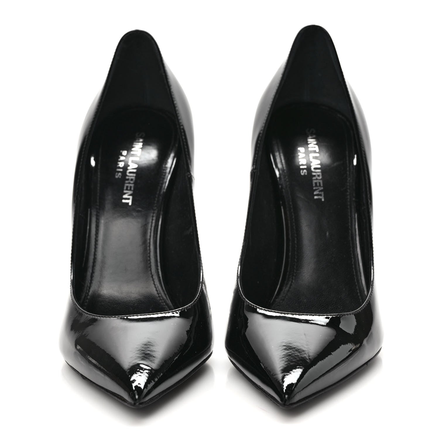 Saint Laurent Patent Opyum 110 Pumps 39 Black Silver 2 of 10