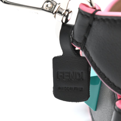 Fendi Vitello Dolce Plexiglass Bi-Color Studded Strap You Black Brownie Multicolor 4 of 4