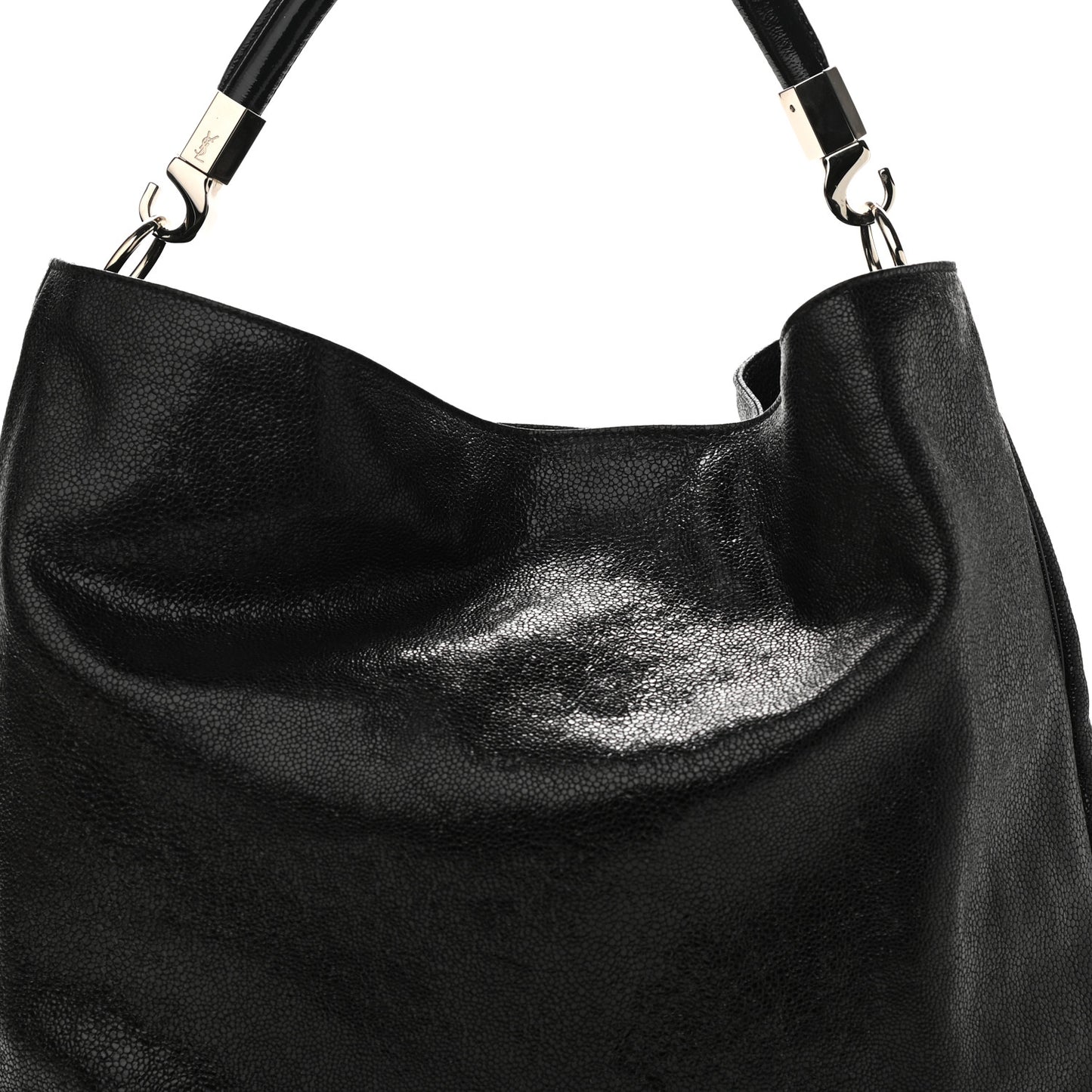 Stingray Embossed Large Roady Hobo Black
