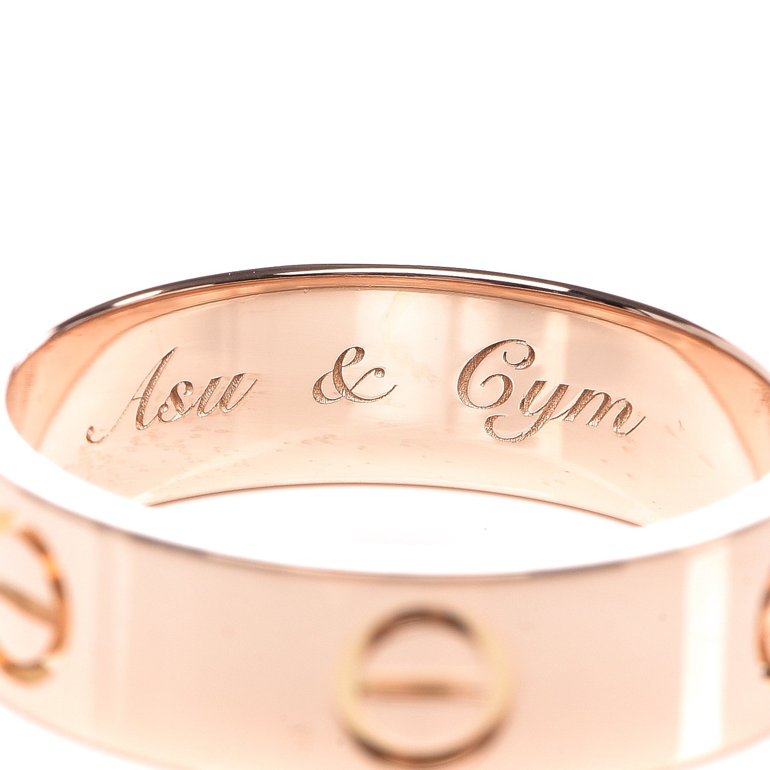 Cartier 18K Pink Gold 5.5mm LOVE Ring 55 7.25 4 of 5