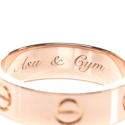 Cartier 18K Pink Gold 5.5mm LOVE Ring 55 7.25 4 of 5