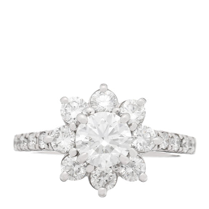 Parker & West by FASHIONPHILE Platinum Diamond 1.48ctw Flower Ring 49 5 1 of 10