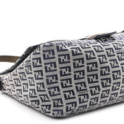 Fendi Zucchino Mama Baguette Navy 8 of 10