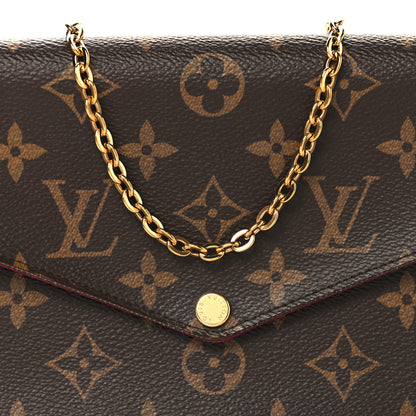 Louis Vuitton Monogram Pochette Felicie Chain Wallet Fuchsia 8 of 11