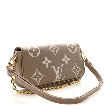 Louis Vuitton Empreinte Monogram Giant Ivy Wallet On Chain Tourterelle Creme 3 of 9