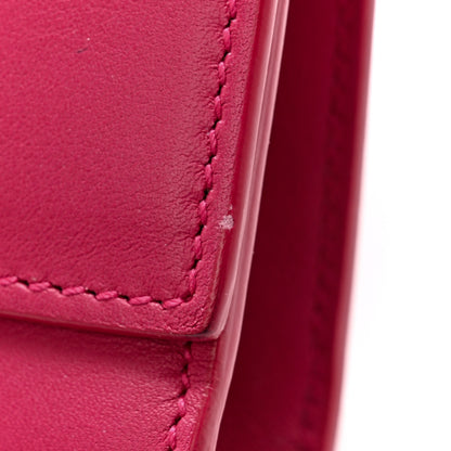 Saint Laurent Calfskin Classic Y Ligne Clutch Fuchsia 10 of 12