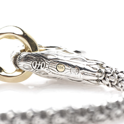 John Hardy Sterling Silver 18K Yellow Gold 6mm Naga Dragon Bracelet 4 of 4