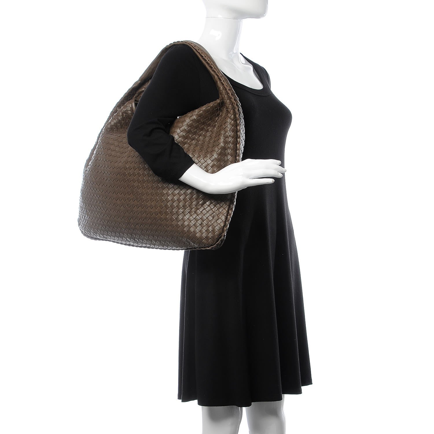 Bottega Veneta Nappa Intrecciato Maxi Veneta Hobo Ebano 2 of 10