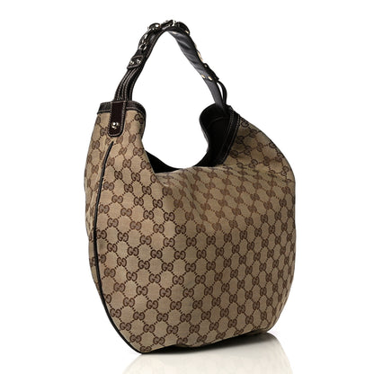 Gucci Monogram Large Wave Hobo Dark Brown 3 of 8