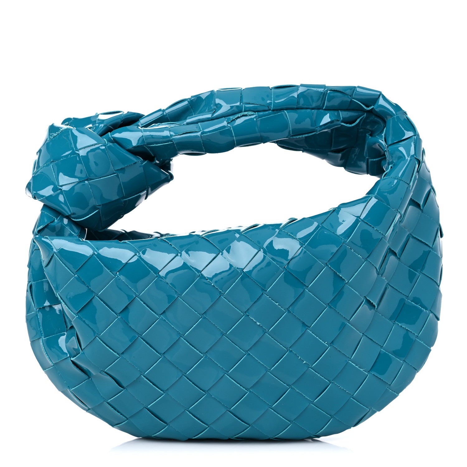 product image of BOTTEGA VENETA Patent Nappa Intrecciato Mini Jodie Blaster FASHIONPHILE