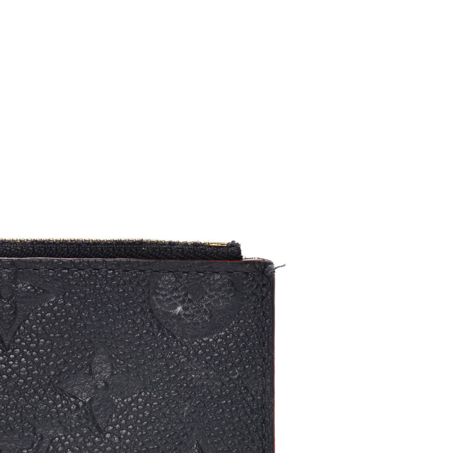 Empreinte Felicie Chain Wallet Zippered Insert Marine Rouge