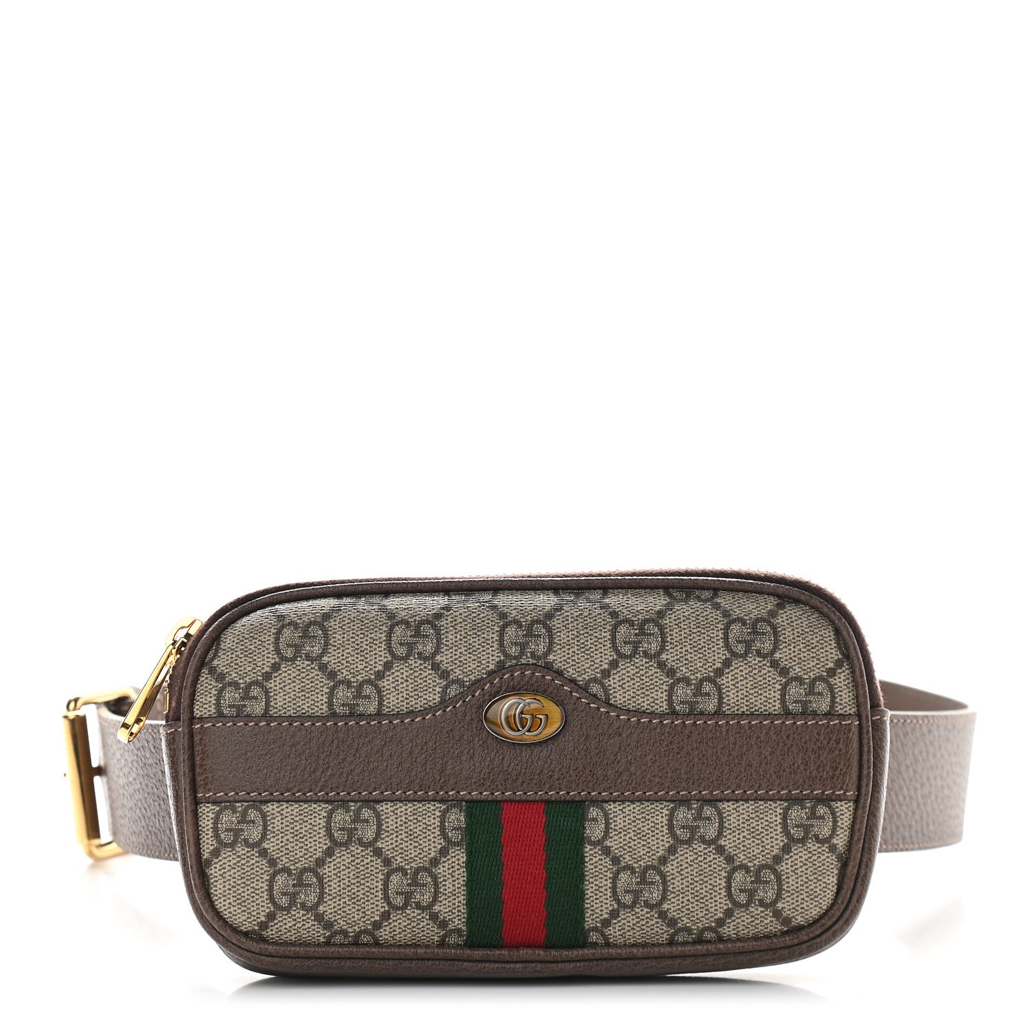 Gucci GG Supreme Monogram Ophidia Belted iPhone Case 90 36 Dark Brown 1 of 8