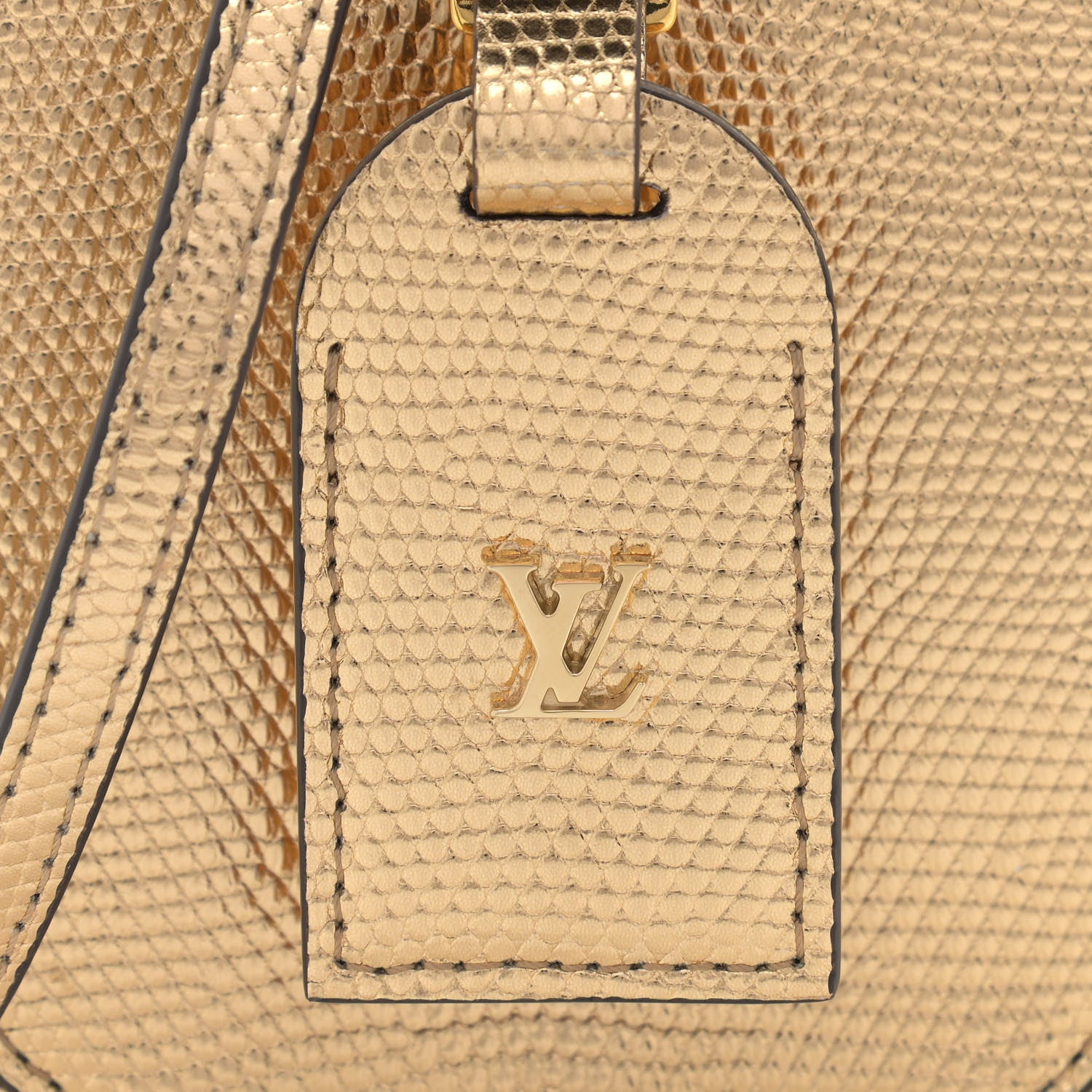 Louis Vuitton Lizard Mini Boite Chapeau Gold 7 of 11