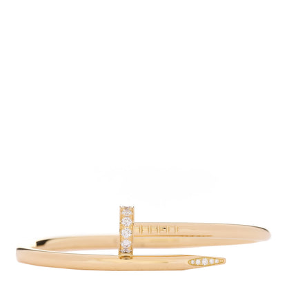 Cartier 18K Yellow Gold Diamond Juste Un Clou Bracelet 15 1 of 5