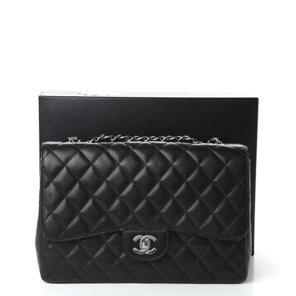 Chanel Caviar Quilted Jumbo Single Flap Black 11 of 11