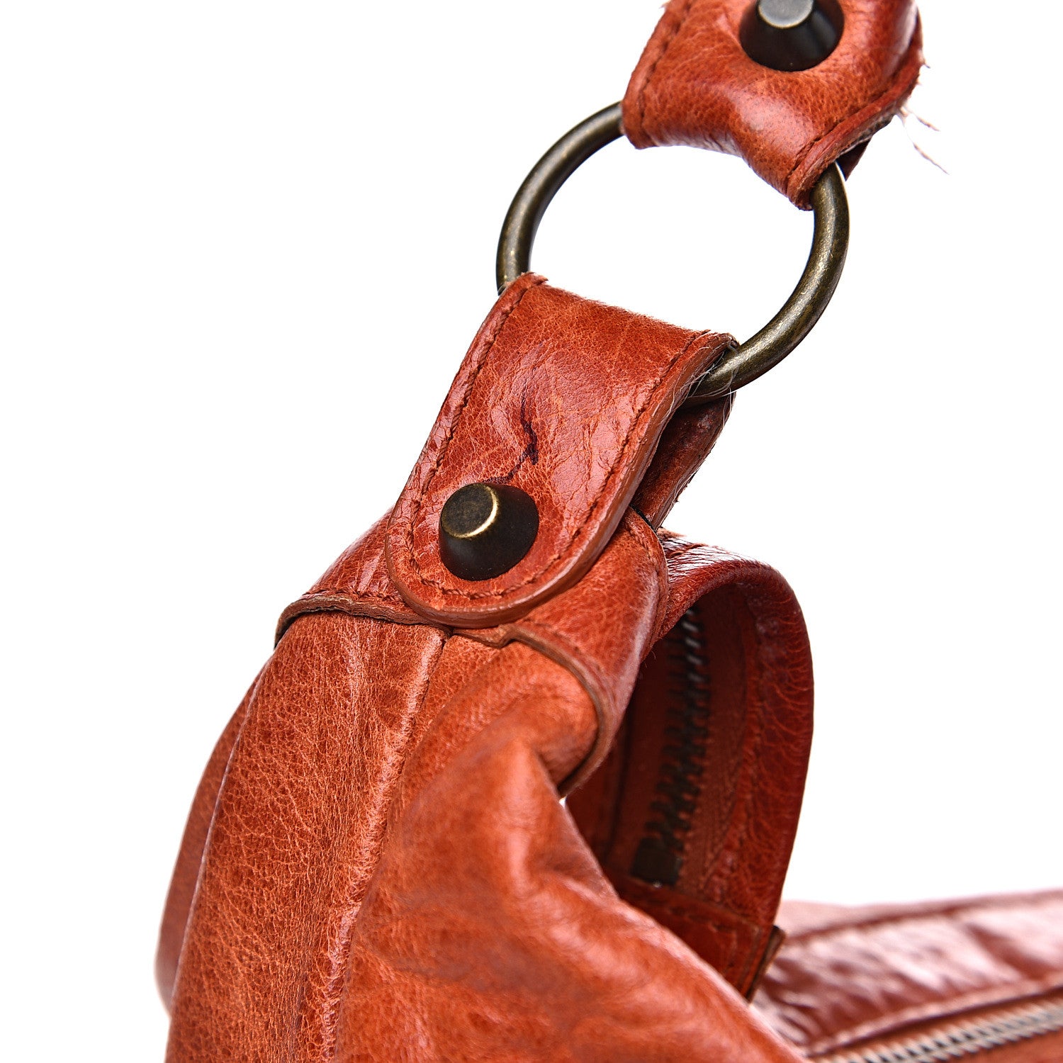 Balenciaga Agneau Classic Hardware Day Hobo Rouille 13 of 17