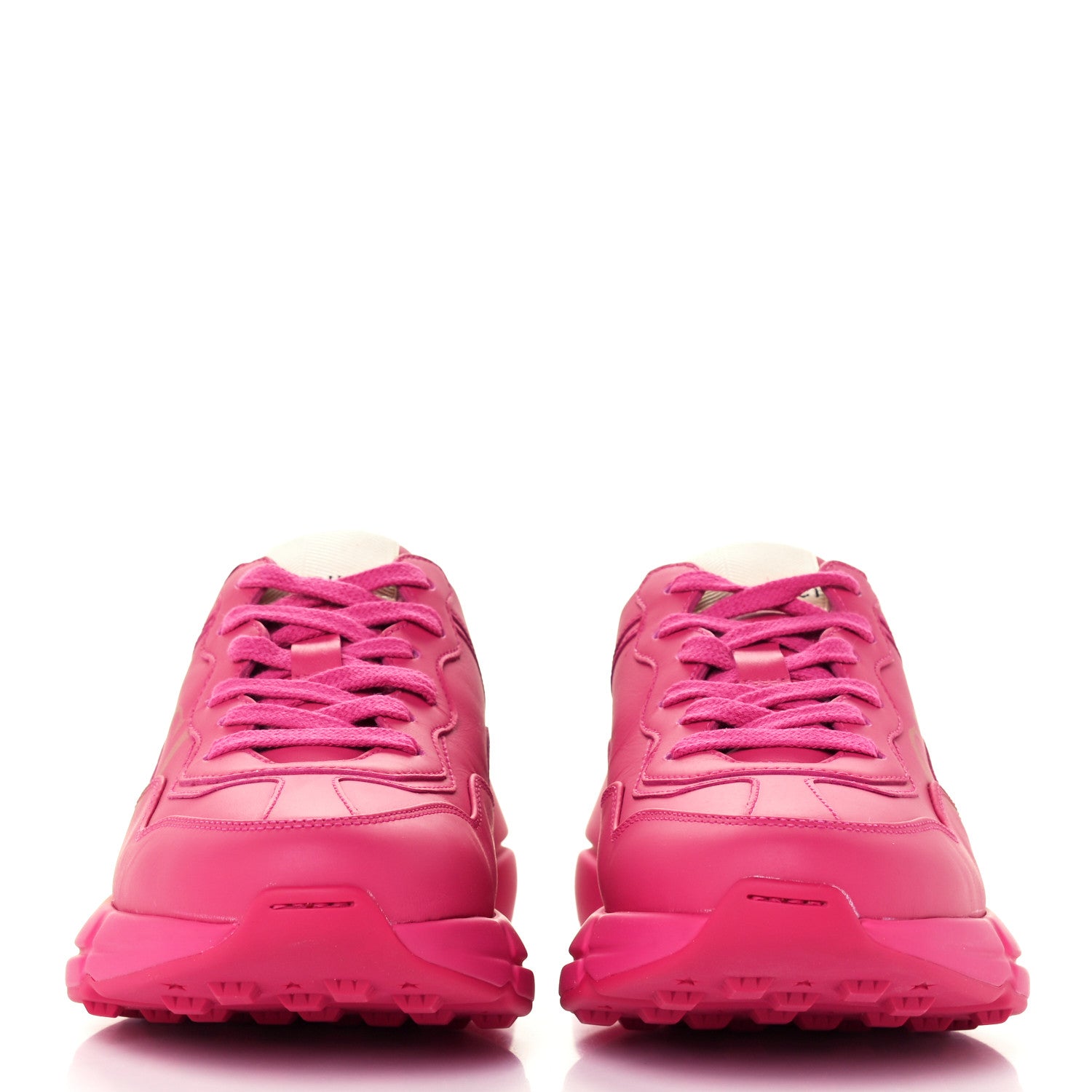 Gucci Calfskin Logo Womens Rhyton Sneakers Box 36.5 Box Pink 2 of 8