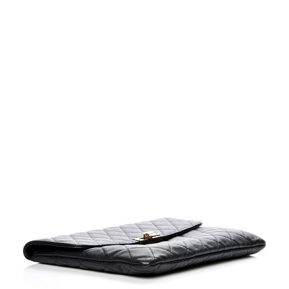 Chanel Caviar Quilted Medium Golden Class Pouch Black 4 of 8