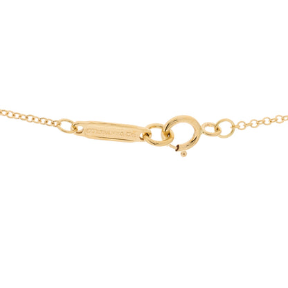 Tiffany 18K Yellow Gold Diamond Small Atlas Open Pendant Necklace 3 of 4