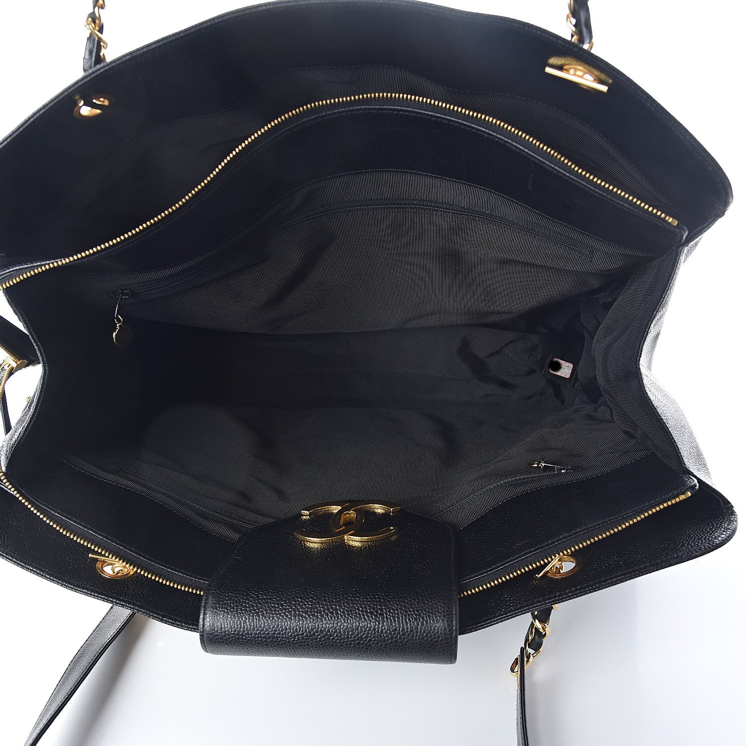 Chanel Caviar XL Weekender Bag Black 5 of 11