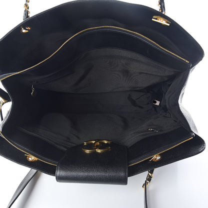 Chanel Caviar XL Weekender Bag Black 5 of 11
