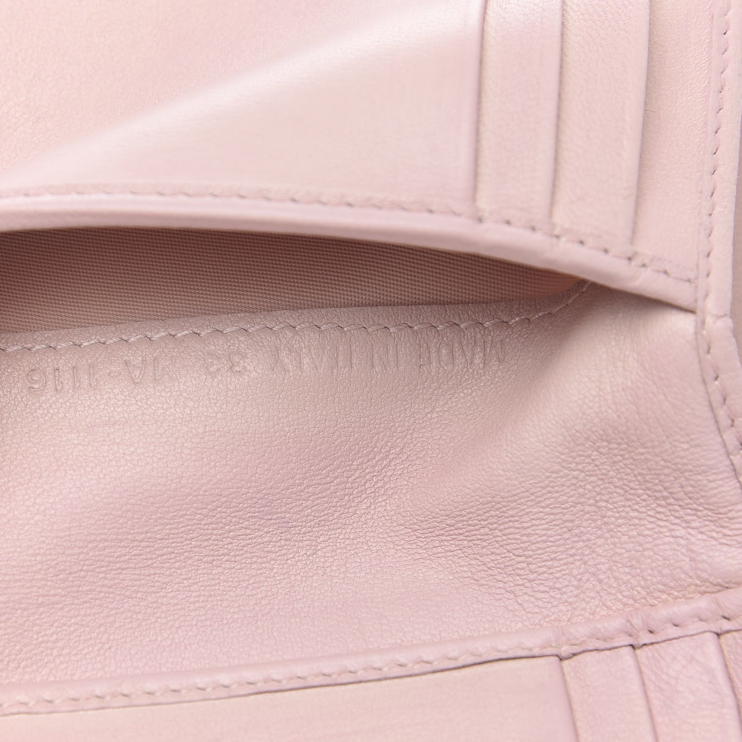 Lambskin Cannage Lady Dior Eden Wallet Pink