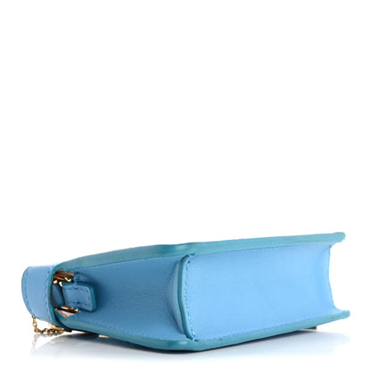 Fendi Nappa Sigma Pico Peekaboo Charm Cyber Blue 4 of 13