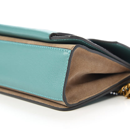 Givenchy Sugar Goatskin Small GV3 Shoulder Bag Light Blue Tan 7 of 10