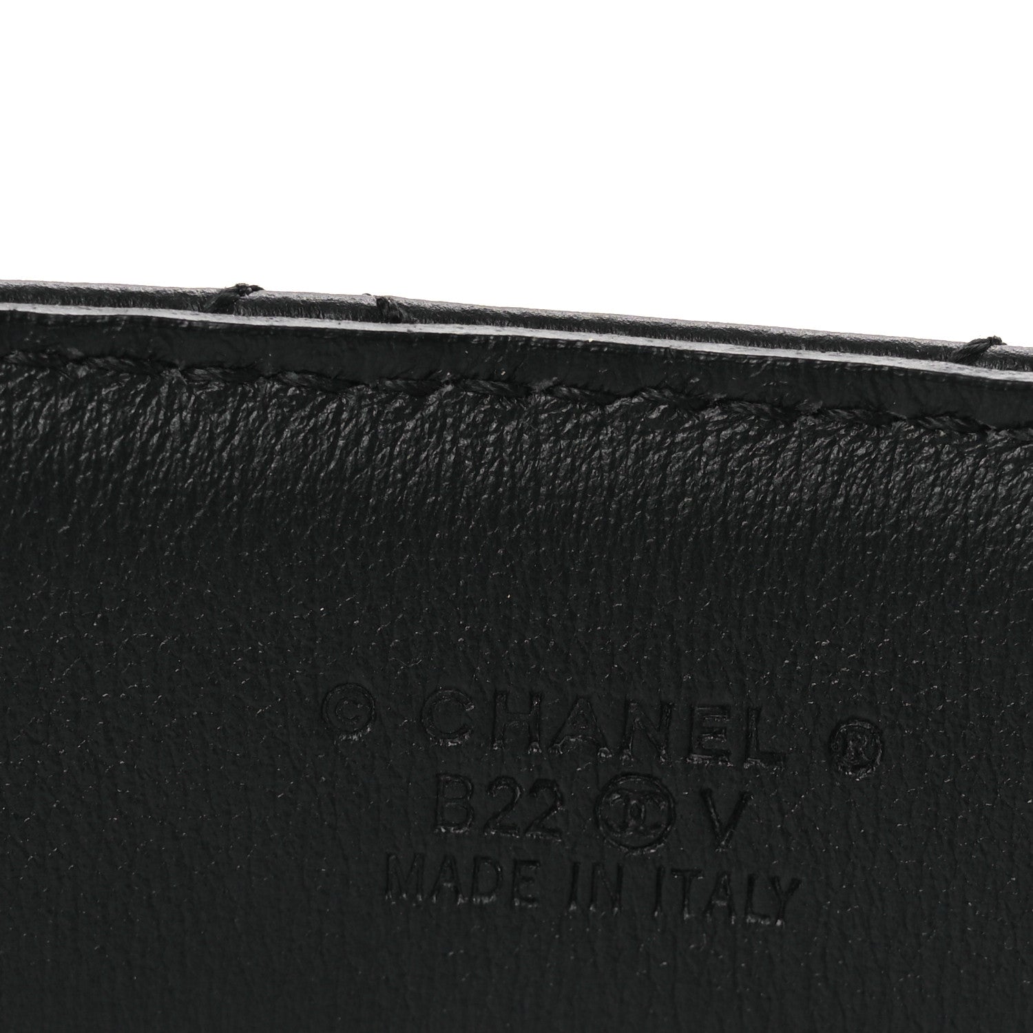 Chanel Lambskin Quilted CC Chain Belt 85 34 Black 5 of 7