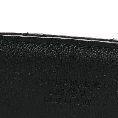 Chanel Lambskin Quilted CC Chain Belt 85 34 Black 5 of 7