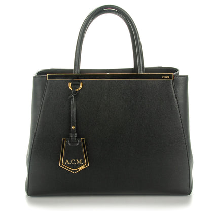 Fendi Vitello Elite Medium 2Jours Tote Black 1 of 9