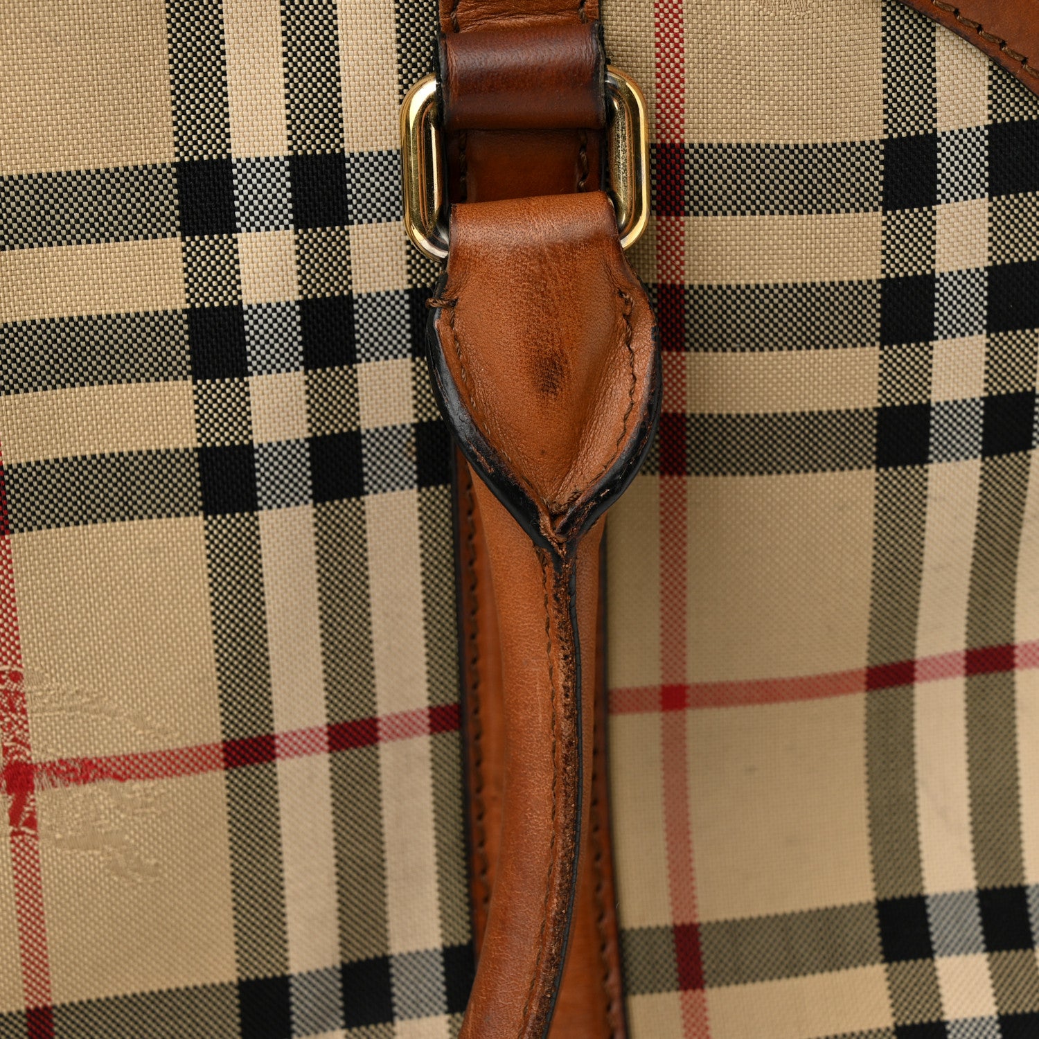 Burberry Horseferry Check Small Orchard Bowling Bag Tan 18 of 26