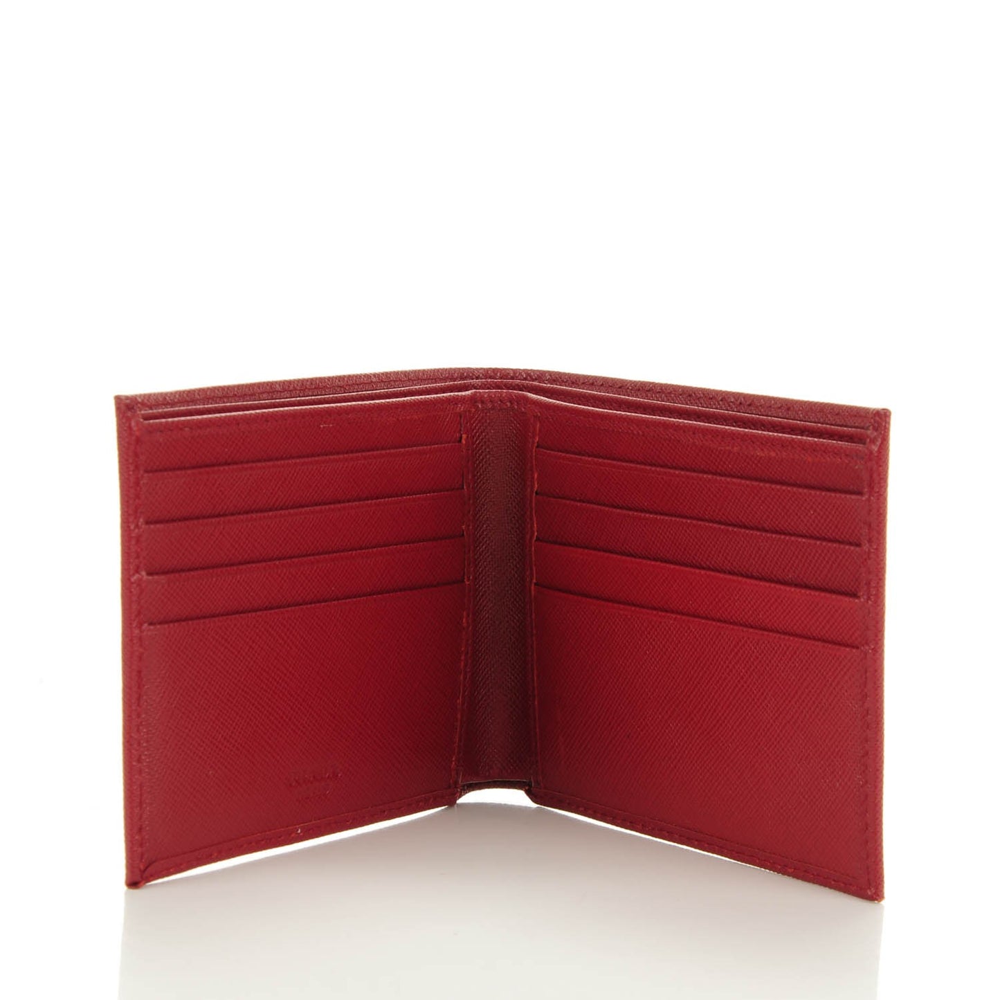 Saffiano Bi-Fold Wallet Red