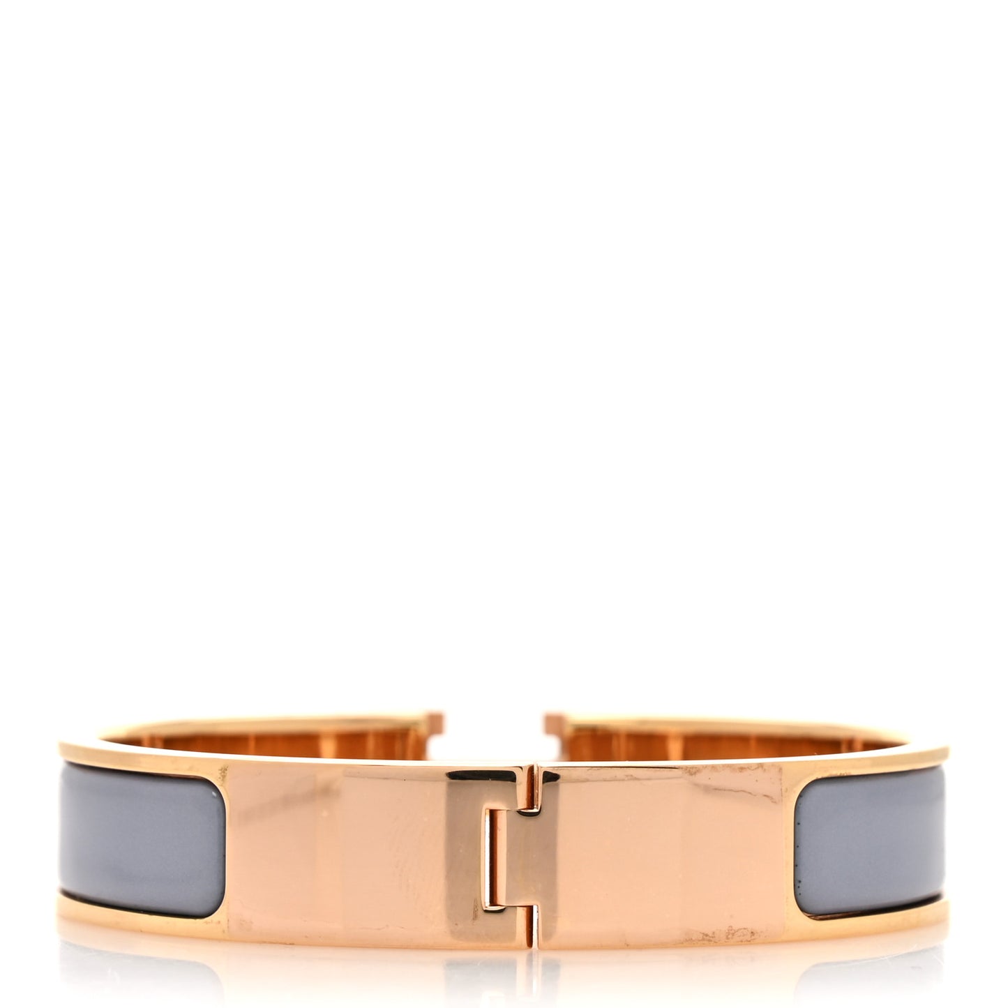 Enamel Narrow Clic Clac H Bracelet PM Gris Orage