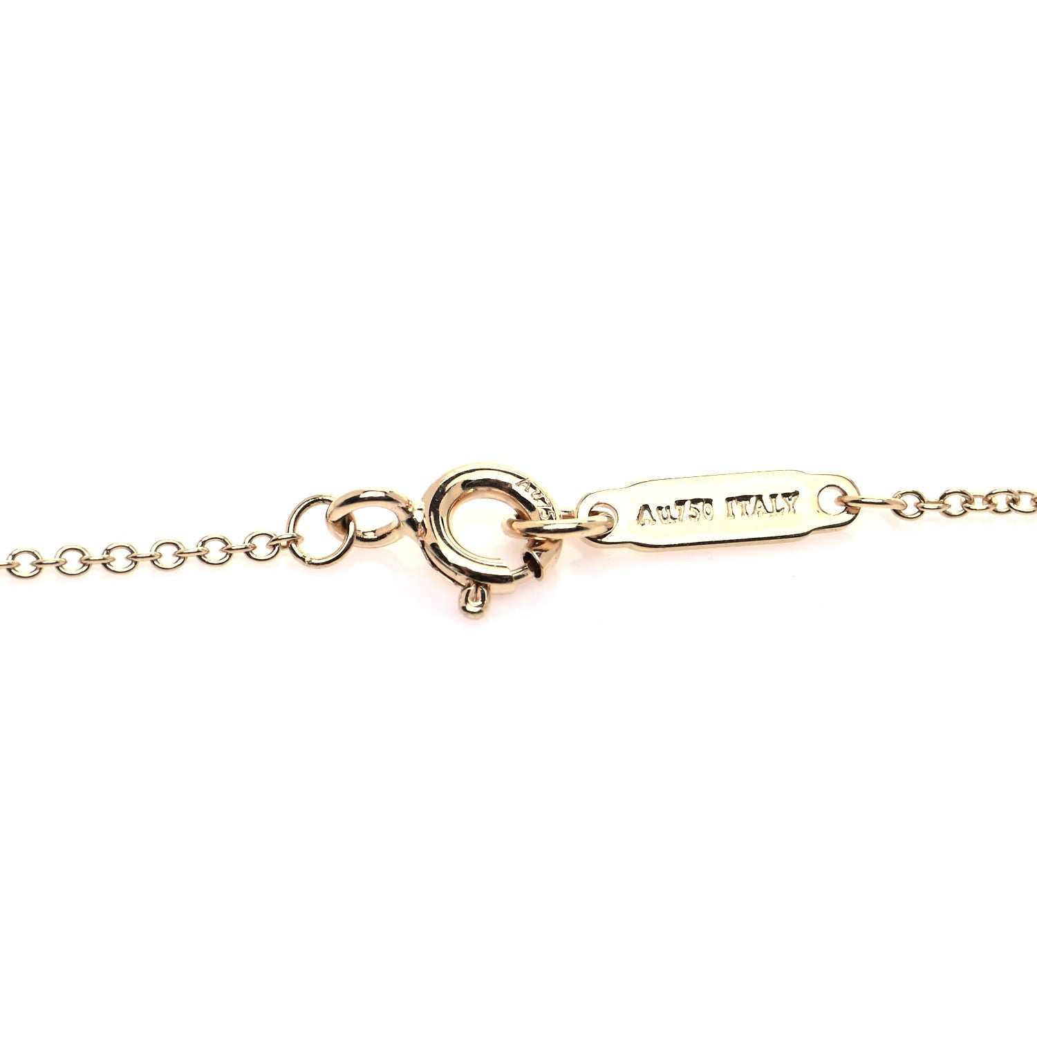 Tiffany 18K Yellow Gold Diamond Small Atlas Open Pave Pendant Necklace 5 of 6